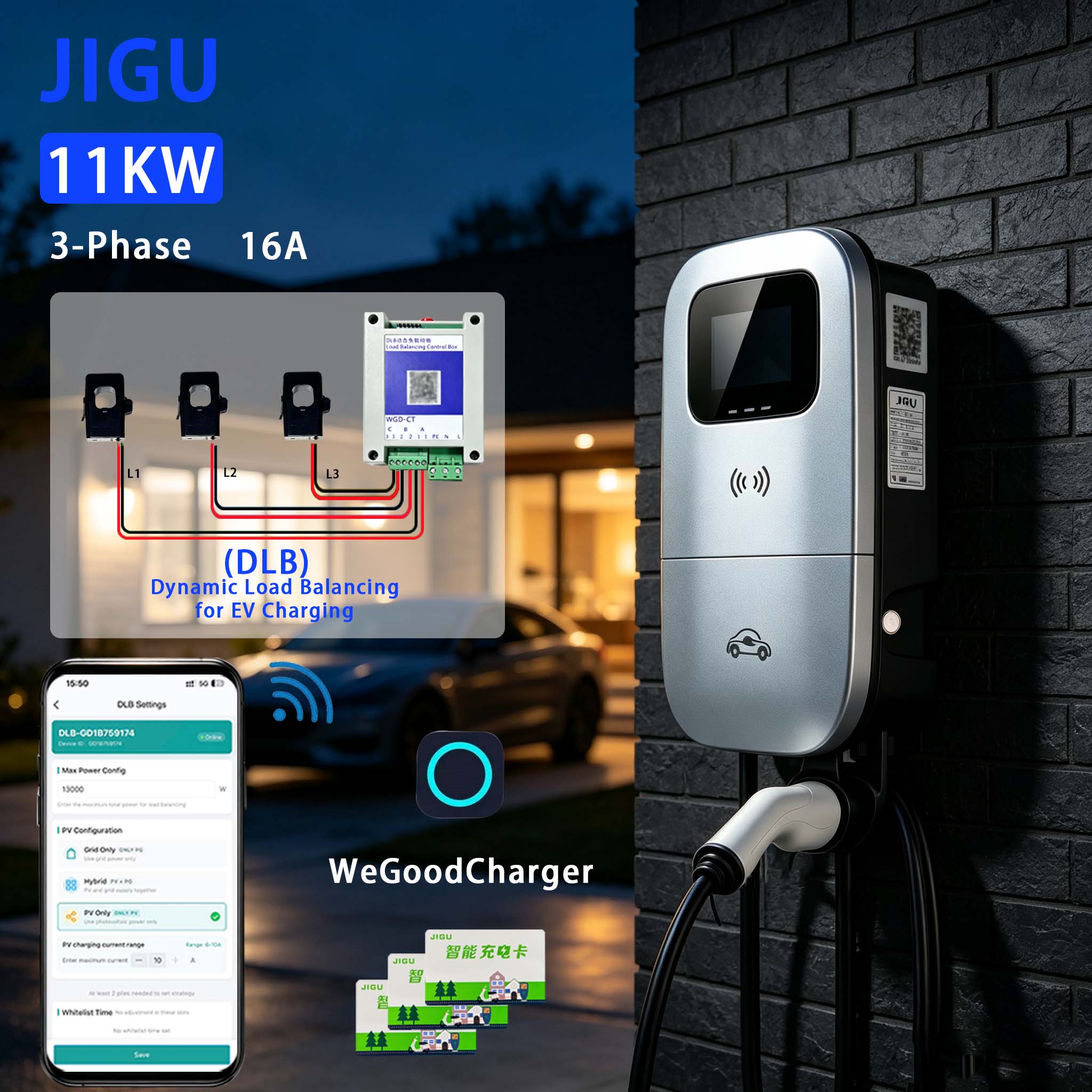 JIGU Dynamiczne ładowanie równ – Wallbox Ev recenzja i cena