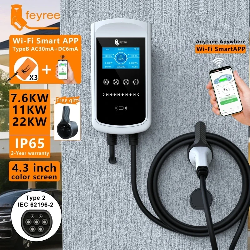 Ładowarka Feyree Type2 EV 32A  – Wallbox Ev recenzja i cena